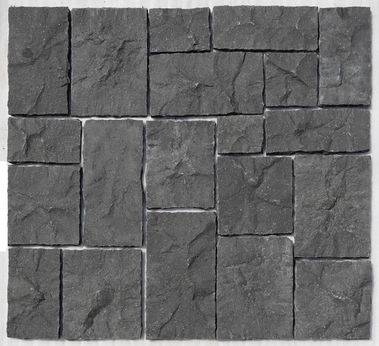 3д панели скала натуральный камень базальт Black Basalt Rock 400х200 для интерьера