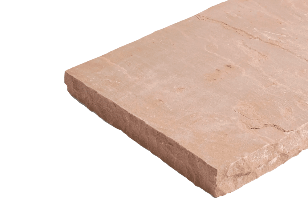 Цветная Ступень из камня, Belgian Multi, колотая, 1500х350х30 мм из натурального камня песчаник