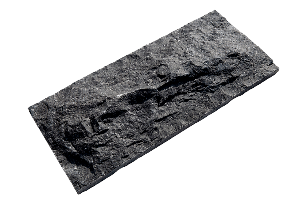 3д панели скала натуральный камень базальт Black Basalt Rock 400х200 для интерьера