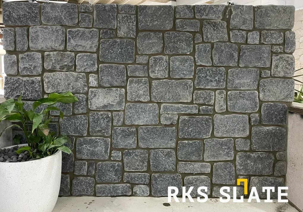 Облицовочный камень RKS SLATE Midnight Black Temple