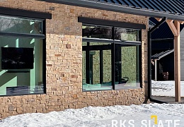 Облицовочный камень RKS SLATE Sesame Yellow Quartz Strips