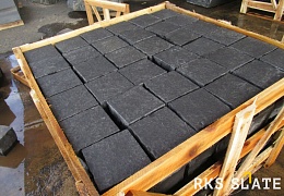 Базальтовая плитка (Габбро) Black Basalt, Thermo+Aqua