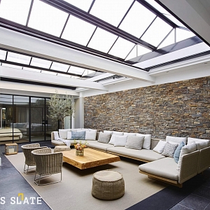 Камень в интерьере внутренней отделки RKS SLATE Сланец Cedar Slate Country
