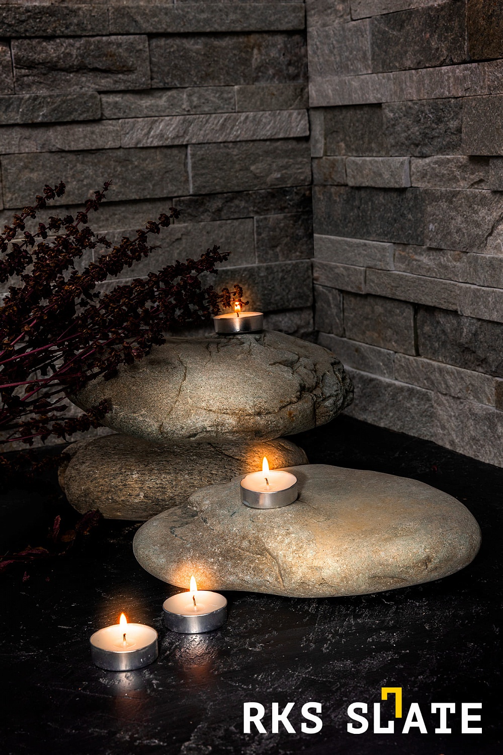 3D панели RKS SLATE Кварцит Shimla White Natural