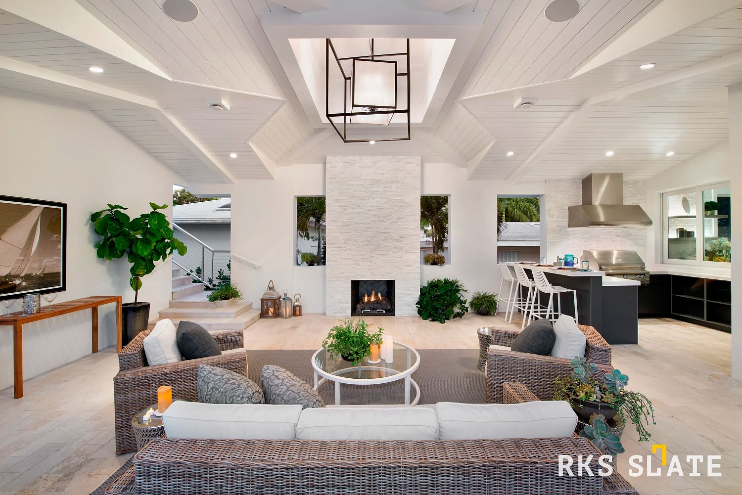 3D панели RKS SLATE Кварцит White Quartz Classic
