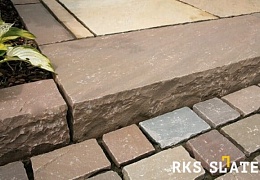 Бордюр (поребрик) из камня, Belgian Multi, колотый, 50х1000 мм