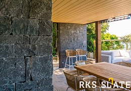 Облицовочный камень RKS SLATE Midnight Black Castle