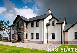 Фасадный сланец RKS SLATE Graphite Natural 400х200 мм