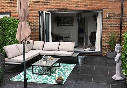 Плитка из известняка Belgian Black 600x300 мм