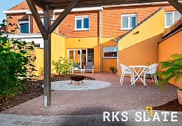 Брусчатка RKS Slate Belgian Grey 100х100 мм