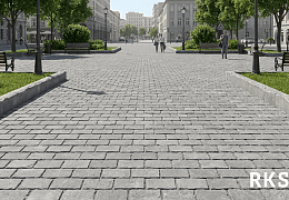 Брусчатка RKS Slate Belgian Grey 200х100 мм