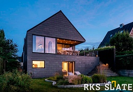 Фасадный сланец RKS SLATE Graphite Natural 400х200 мм