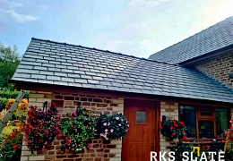 Фасадный сланец RKS SLATE Grey Natural 500х250 мм