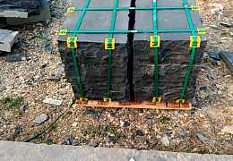 Бордюр (поребрик) из камня, Belgian Black, колотый, 80х1000 мм