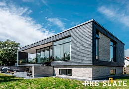 Фасадный сланец RKS SLATE Graphite Natural 400х200 мм