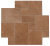 Натуральная плитка из травертина Noce French Pattern для внутренней и внешней отделки — RKS SLATE 