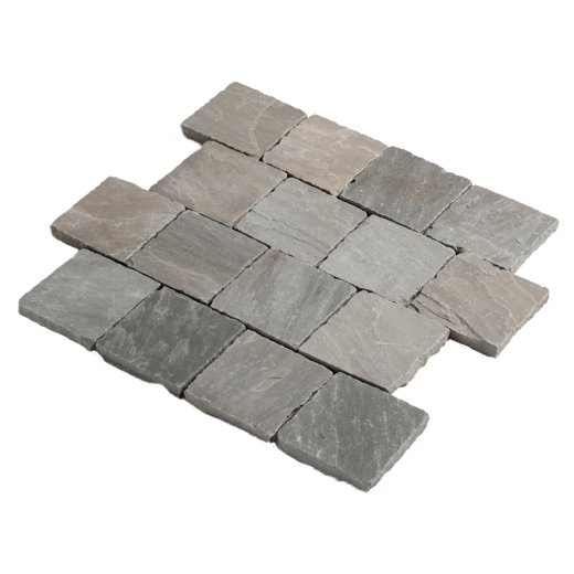 RKS Slate Sandstone Belgian Grey 100х100 мм. Прочная тротуарная плитка и плитка для пола из натурального песчаника. Лучшая цена на плитку из камня песчаник