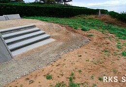 Бордюр (поребрик) из камня, Belgian Grey, колотый, 50х1000 мм