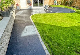Плитка из известняка Belgian Black 600x300 мм