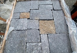 Облицовочный камень RKS SLATE Monsoon Black Quartz Castle
