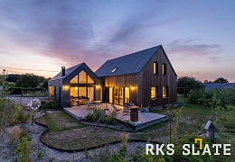 Фасадный сланец RKS SLATE Graphite Natural 400х200 мм