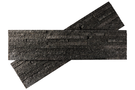 3D мозаика из натурального камня Кварцита Black Quartz Pencil 