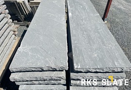 Ступень из камня, Belgian Grey, колотая, 1500х350х30 мм