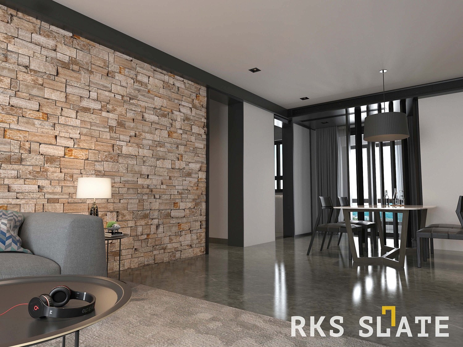 3D панели RKS SLATE Сланец Scotch Blend Country