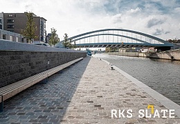 Брусчатка RKS Slate Belgian Grey 100х100 мм