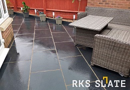 Плитка из известняка Belgian Black 600x300 мм