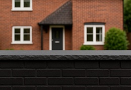 Бордюр (поребрик) из камня, Belgian Black, колотый, 80х1000 мм