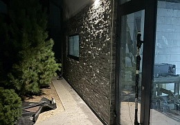 3D мозаика из камня RKS SLATE Кварцит Monsoon Black Rockface