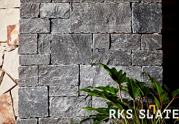 Облицовочный камень RKS SLATE Midnight Black Castle