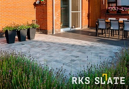Брусчатка RKS Slate Belgian Grey 100х100 мм