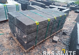 Бордюр (поребрик) из камня, Belgian Black, колотый, 80х1000 мм