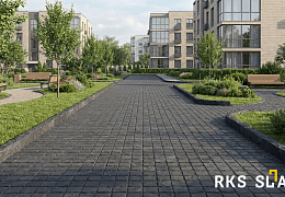 Бордюр (поребрик) из камня, Belgian Black, колотый, 80х1000 мм