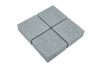 Гранитная брусчатка RKS SLATE Сильвер Пёрл (Silver Pearl), пиленая 100х100 мм на дорожке | Купить гранитную брусчатку в Абакане | Мощение, ландшафтный дизайн