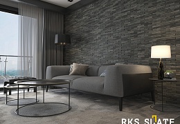 3D панели RKS SLATE Сланец Black Bark Rockface