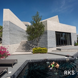 Облицовочный камень панель RKS SLATE Сланец Black Waterfall Rockface