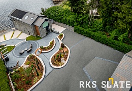 Фасадный сланец RKS SLATE Graphite Natural 400х200 мм