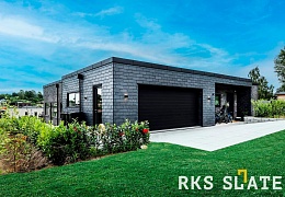 Фасадный сланец RKS SLATE Graphite Natural 400х200 мм
