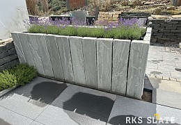 Бордюр (поребрик) из камня, Belgian Grey, колотый, 50х1000 мм