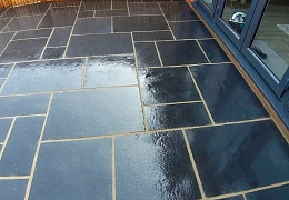 Плитка из известняка Belgian Black 600x300 мм