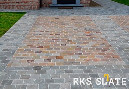 Брусчатка RKS Slate Belgian Grey 100х100 мм
