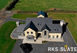 Фасадный сланец RKS SLATE Graphite Natural 400х200 мм