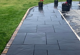 Плитка из известняка Belgian Black 600x300 мм