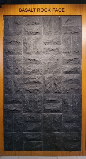 3д панели скала натуральный камень базальт Black Basalt Rock 400х200 для интерьера