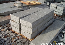 Ступень из камня, Belgian Grey, колотая, 1500х350х30 мм