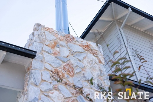 Фасадный камень RKS SLATE Cloudy Grey Quartz Loose