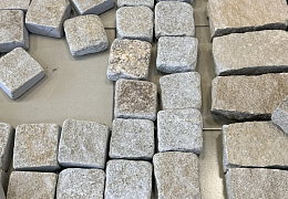 Гранитная брусчатка RKS Slate Vermont, галтованная 200х200 мм